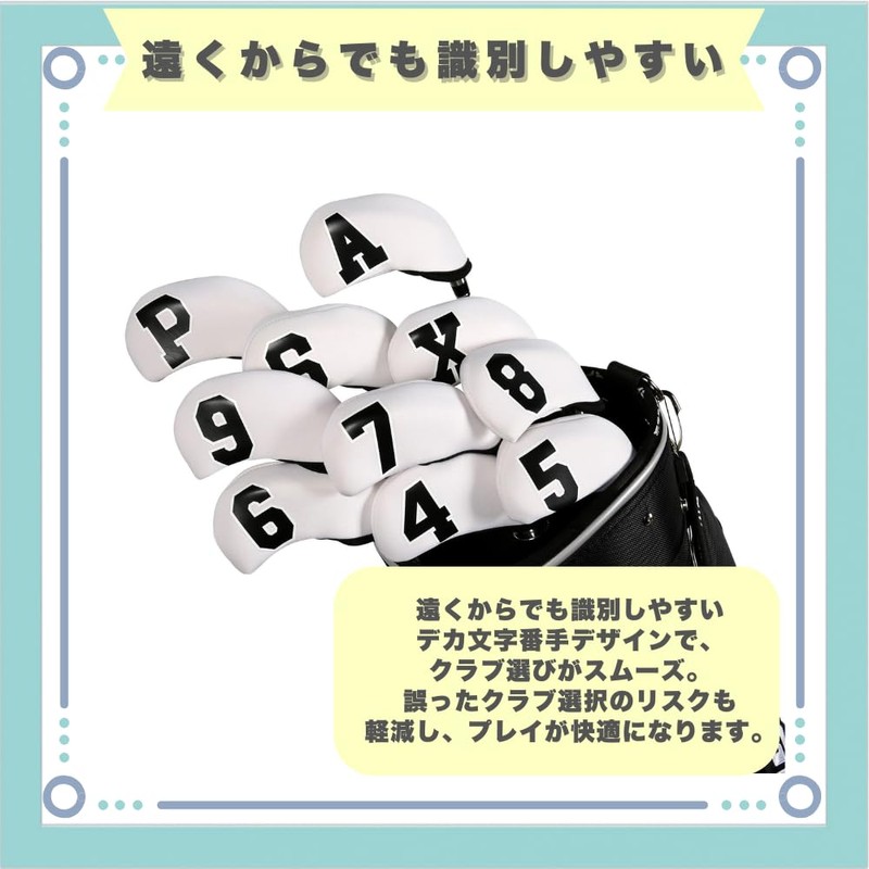 ideastore Golf Iron Covers Headcovers Wedge Covers Club Headcovers Set