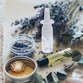 DOITOOL 5Packs 10ml Nasal Sprayer Bottle Empty Plastic Refillable Nasal Sprayer Bottle with Fine Mist Sprayer (10M Transparent Flat Shoulder Bottle+ 18R Direct Injection)