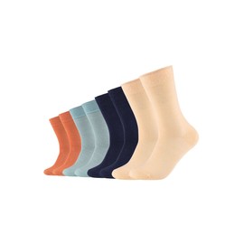 s.Oliver Unisex Socks for Men and Women, Shape-Retaining and Durable, Cotton, Soft Waistband, Pack of 8, navy
