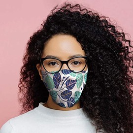 Panda Loco Leaves Summer Design- Reusable Adjustable Face Mask Covering