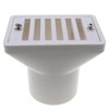 LUORNG 2.5 Inch White Floor Drain Swimming Pool Water Overflow