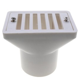 LUORNG 2.5 Inch White Floor Drain Swimming Pool Water Overflow Outlet Main Drain Cover Replacement Fittings