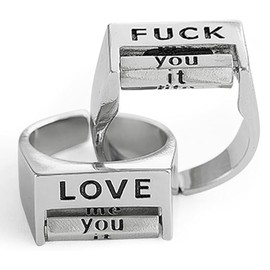 JAWUZ Pack of 2 Anti-Stress Ring, Anxiety Ring Set, Relief of Anxiety and Anti-Stress Ring, Anxiety Spinning, Open Spinner Women, Anxiety Stress Rings for Girls and Women, multicoloured