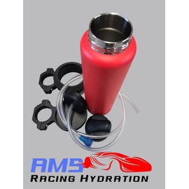 Racing Water Hydration Drink Bottle with Roll Bar Mount - 20 Ounce