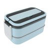 Lunch Box Double Layer Microwave Safe Leakage Proof Stainless Steel