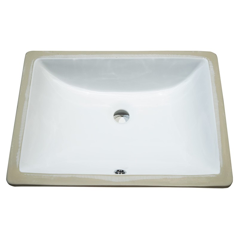 MSI 18 inch x 13 inch Rectangle Porcelain Ceramic Undermount