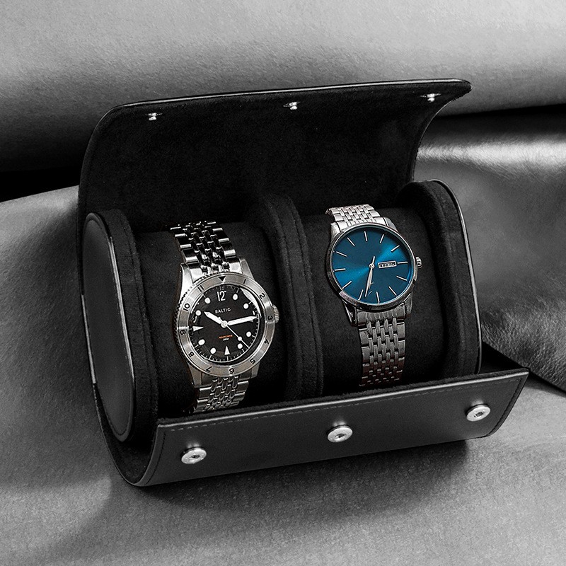 Watch Roll Travel Case for Watch Storage – Leather Organizer