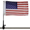 Boat American Flag Pole Kit,12''x18'' Pontoon Boat Flags,US Flag Holder