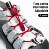 Stepace [2 Pairs] No Tie Elastic Shoe Laces for Adults
