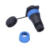 IP68 Waterproof Power Connector Male Female Square 4 Hole Aviation