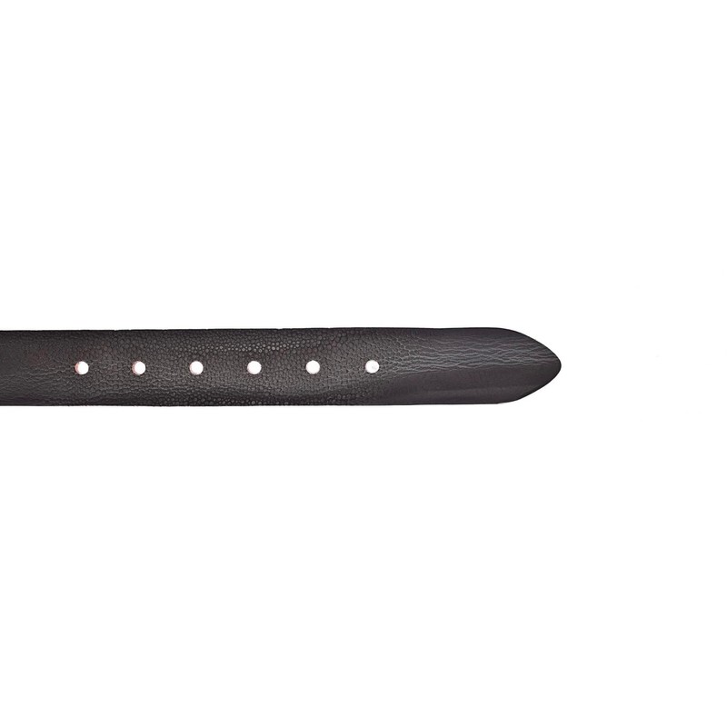 Vanzetti Leather Belt, Steel Grey