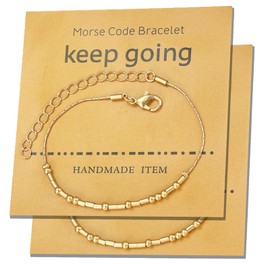 PLATEYTR Gold Bracelets for Women, Cute Beaded Bracelets, Gold Beaded Bracelets for Women for Women Trendy Gift