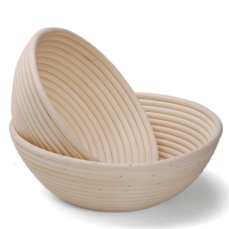 Bread Proofing Baskets, Set of 2, 9" Round Proofing Bowls,