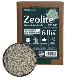 ARDEN LINE Zeolite Rocks Regular Size 2 Quarts 6 Pounds for Succulents Bonsai Trees Odor Control Soil Drainage and Moisture Balance