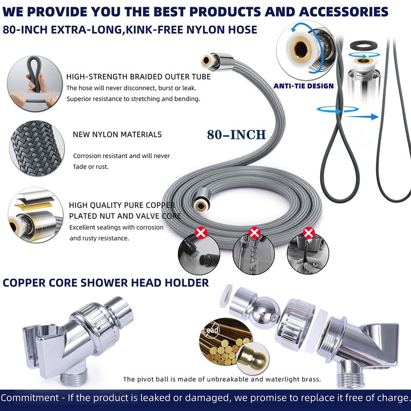 Filtered Shower Head with Handheld - High Pressure ShowerHead with