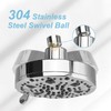 OFFO Fixed Shower Head, 9 Modes 5 inch Waterfall Shower