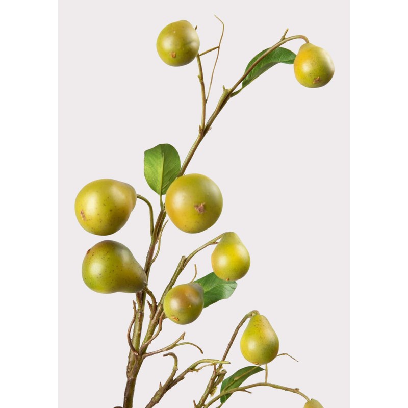 Afloral Faux Pear Fruit Branch - 39"