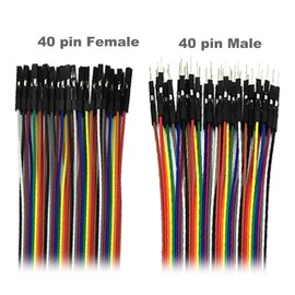 COMeap 360 Pieces Breadboard Jumper Wires, Multicolored Ribbon Dupont Cables Assorted Kit 10CM 20CM 30CM 40pin Male to Female, Male to Male, Female to Female for Arduino Raspberry Pi