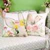 ONWAY Easter Bunny Throw Pillow Covers 20 x 20 Inch