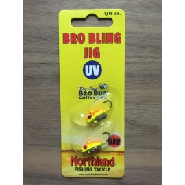 Northland Fishing Tackle - Bro Bling Jig - 1/16 oz. - Various Colors Available - UV Sunrise