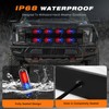 Doxmall LED Strobe Light for Trucks,8Pcs Red Blue Emergency Grill