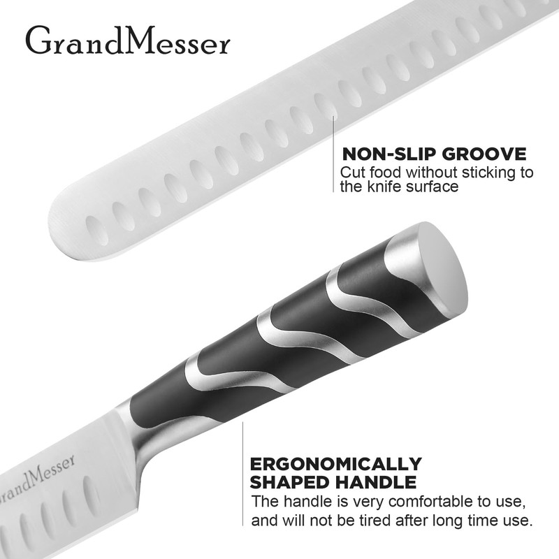 GrandMesser Carving Knife, 12 Inch Slicing Knife for Meat, Premium