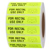 Hybsk for Rectal Use Only Stickers 1.5" x 0.375" Fluorescent