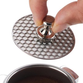 Espresso 58.5mm Puck Screen made of 316 stainless steel 1mm thick 60μm accuracy Reusable Filter for Espresso Portafilter Filter Basket