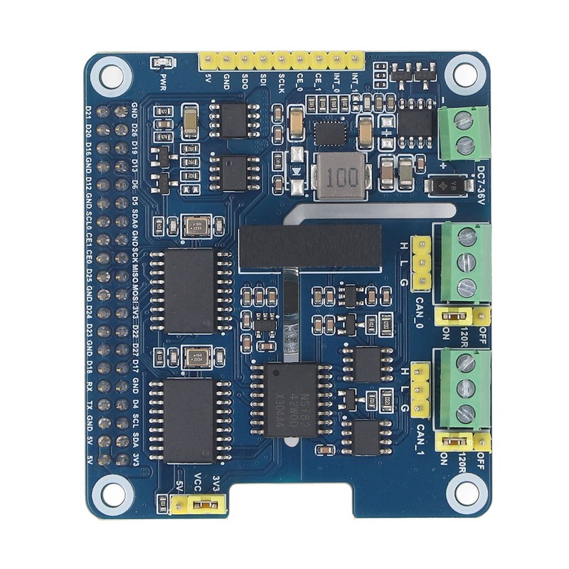 CAN Bus Expansion Board Dual Chip Stackable 2 Channel Isolated