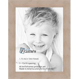 ArtToFrames 12x16 inch Tan - Distressed Wood Wood Picture Frame, WOM82223-102-12x16