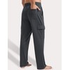 PINSPARK Cargo Sweats for Men with Pockets Baggy Cotton Sweatpants