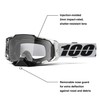 100% 100percent Armega Goggles Clear Lens/CAT0