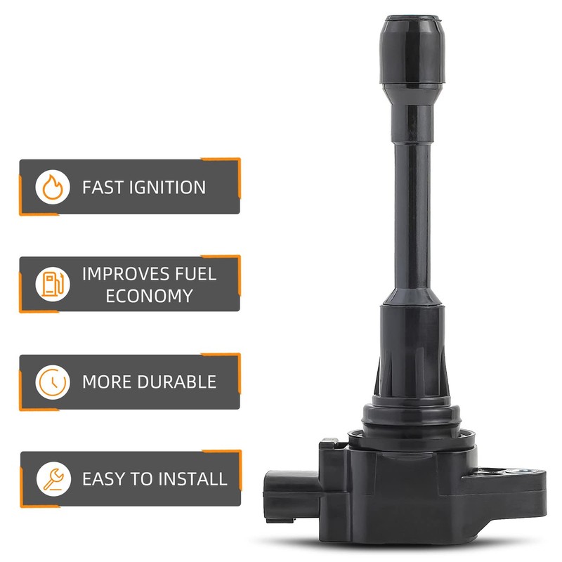 DEAL 4Pcs Ignition Coil Packs + Double Iridium Spark Plugs