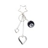 8 Ball Keychain Charm for Backpack Purse Billiard Ball Keychain