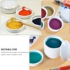 NUOBESTY Ceramic Ink Dish Stackable Paint Mixing Trays Round Ceramic