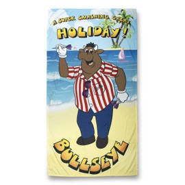 Bullseye Bully TV Dart Game Show Beach Holiday Towel