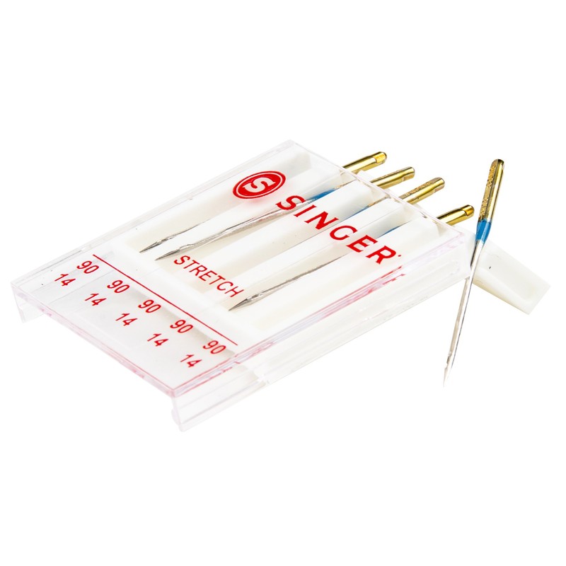 SINGER 04721 Size 90/14 Stretch Sewing Machine Needles, 5-Count ,