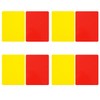 MEISH 4Set Football Referee Card Football Red and Yellow Card Sports Judge Cards Warning Referee Card for Football Soccer