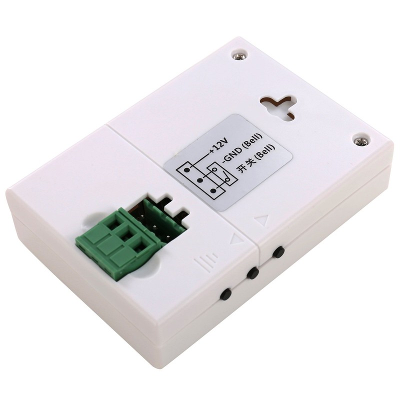 HWMATE DC12V Plastic Wired Doorbell Chime 36 Ringtones for Access