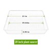 LWALRS Square Plant Saucer 20 22 Inch 2 Pack, Extra