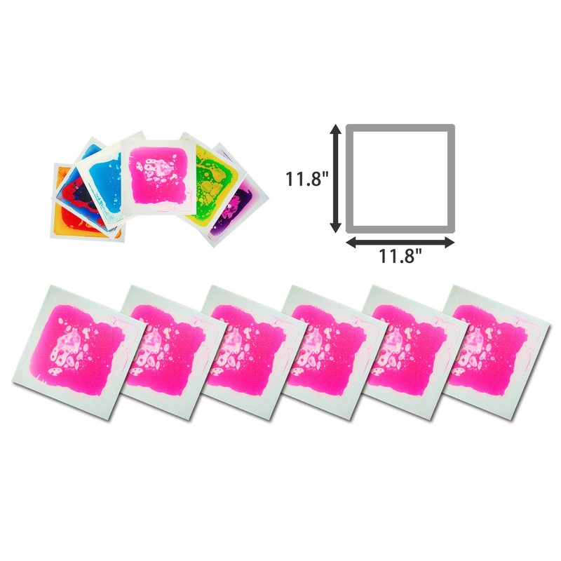 Art3d 1-Pack Fancy Floor Tile for Kids Room Liquid Encased