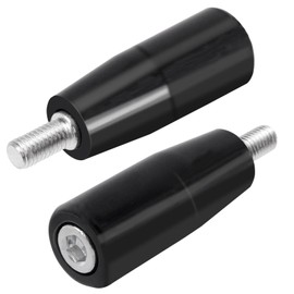 Swpeet M8 x 50 mm Male Thread Handle Rotary Wheel, Machine Handle, Rotary Knob Handle, Crank Handle Rotary Wheel for Milling Machine, Lathe, Grinder, Drill, Pack of 2