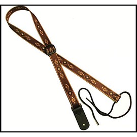 Legacystraps 1” Strap for A & F type Mandolin, Ukuleles and Guitars in Navajo Design with 2 end tabs
