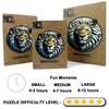 Wooden Puzzles for Adults, Unique Animal Shape Lion Wooden Jigsaw