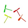 NOVELTY GIANT WWW.NOVELTYGIANT.COM Miniature Multicolored Plastic Helicopter Twirling Toy Approx