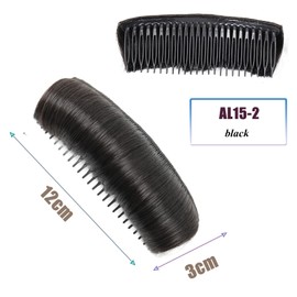 WUODHTW 2Pcs Hair Bun Invisible False Hair Clip Bump Up Comb Clip Bun Hair Fluffy Hair Pad Women Thinning Hair Accessories