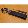 For Volvo RDesign Car Key Chain Auto Keyring Suede Black