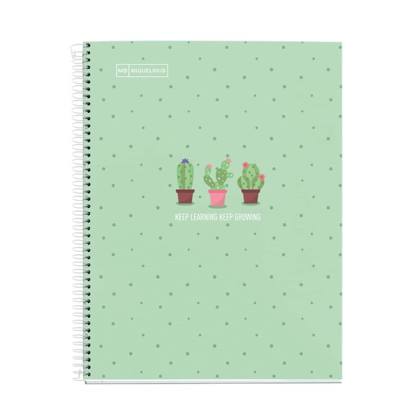 Miquelrius - A4 Notebook, 1 Colour Strip, 80 Sheets 7mm