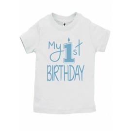 Aiden's Corner - My First Birthday Shirts - Baby Boy Clothes 1st Birthday Outfit (Lt Blue White, Shirt 18 Months)