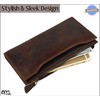 Genuine Leather RFID Blocking Long Wallet – Vintage Bifold for